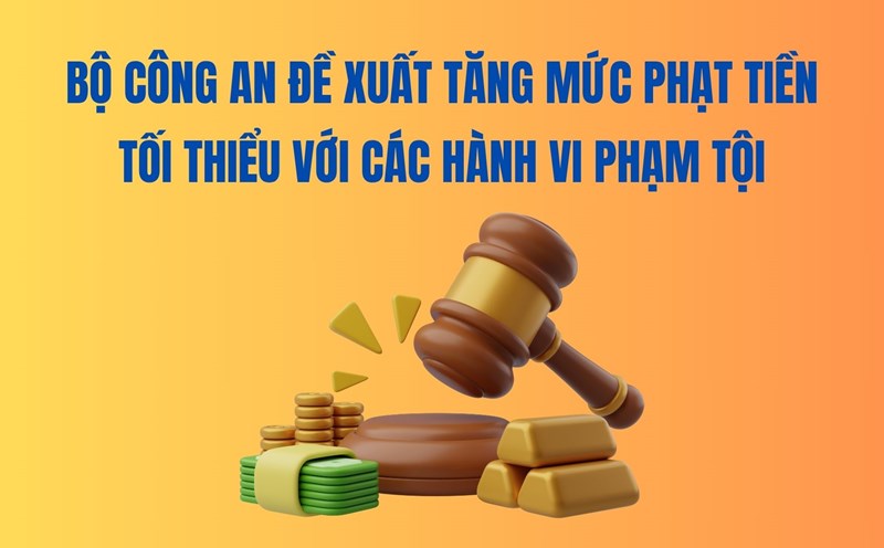 The Ministry of Public Security proposes to increase the minimum fine for criminal acts