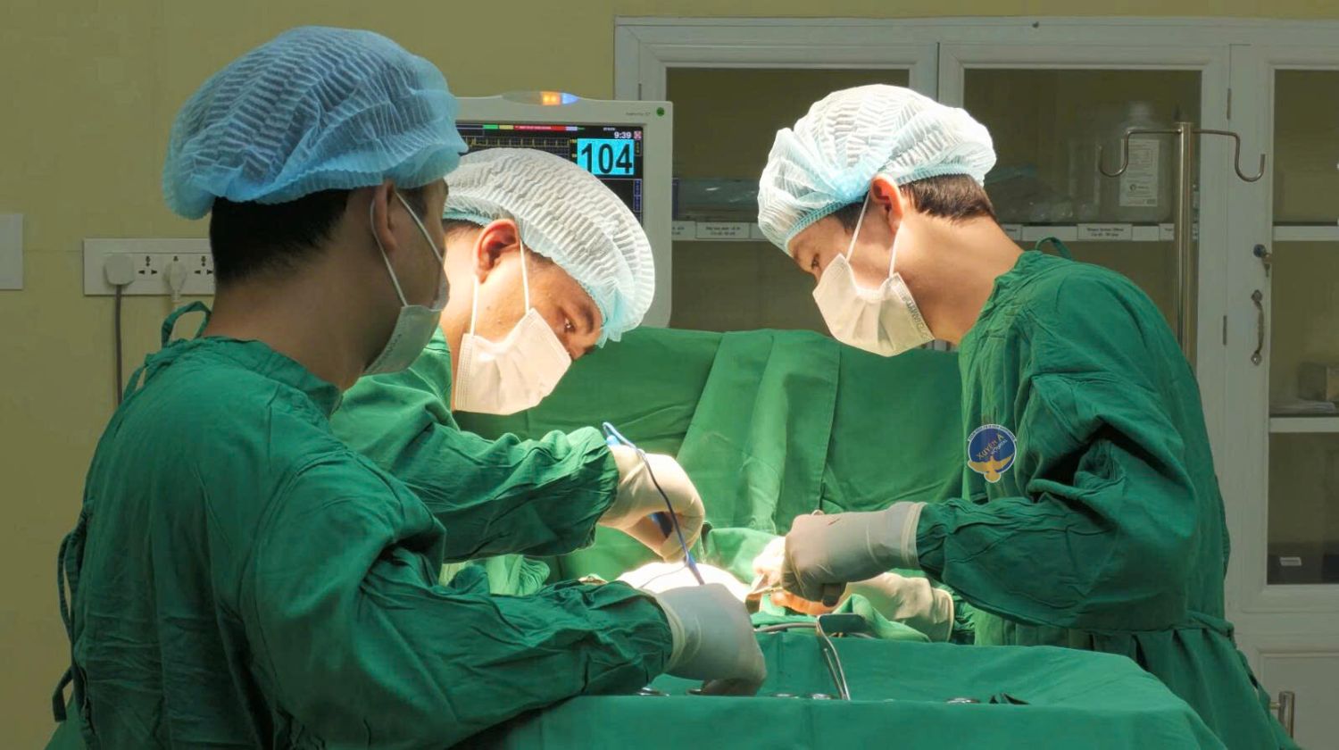 With the intention of using bees to treat cancer at home, the woman had to have her breast removed due to metastasis. Photo: Provided by the hospital