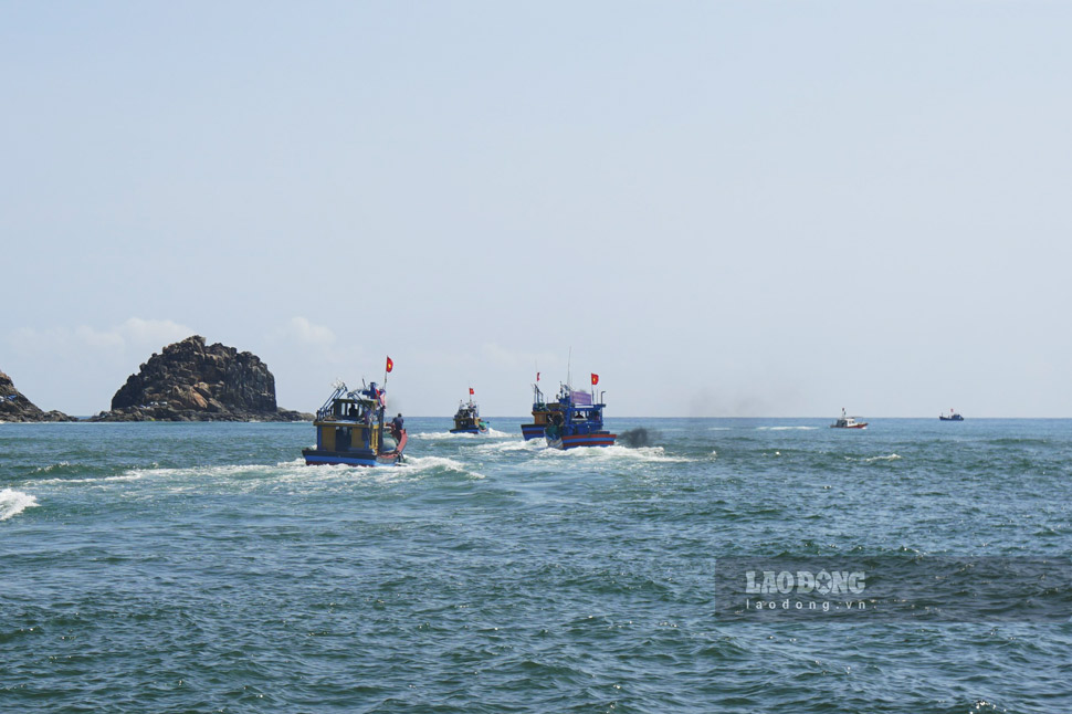 Binh Dinh and Phu Yen call on ships operating at sea to urgently take shelter from storm No. 1 Wutip. Photo: Hoai Phuong