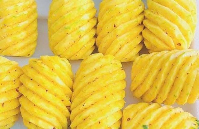 Pineapple smoothie has the effect of purifying the kidneys. Photo: Kieu Vu.