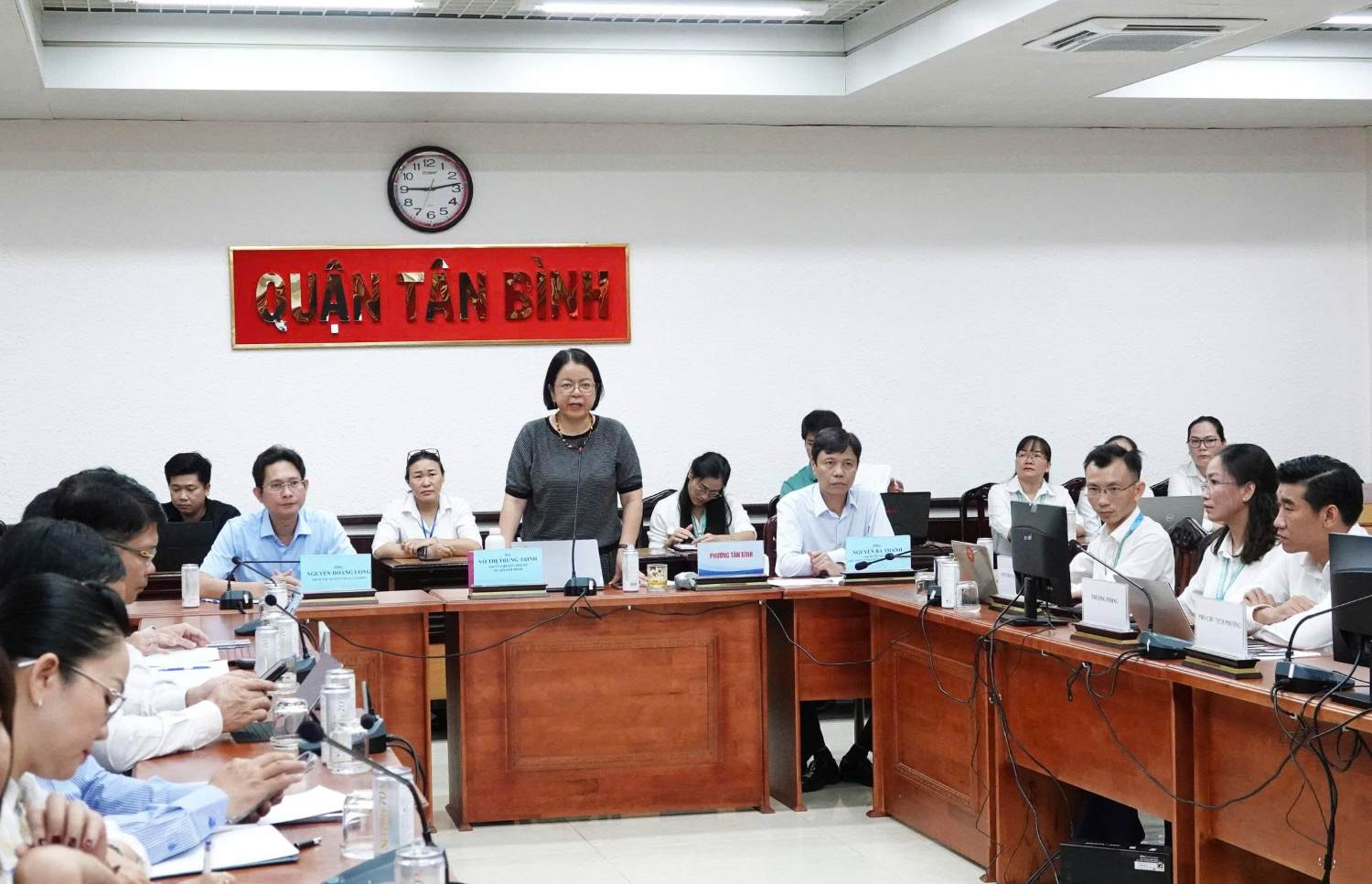 Ba Vo Thi Trung Trinh - Giam doc Trung tam chuyen doi so TPHCM. Anh: Minh Quan