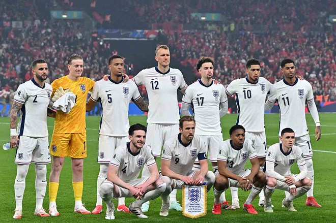Inglaterra dirigio temporalmente la calificacion de la Copa Mundial en la Copa Mundial 2026. Foto: AFP