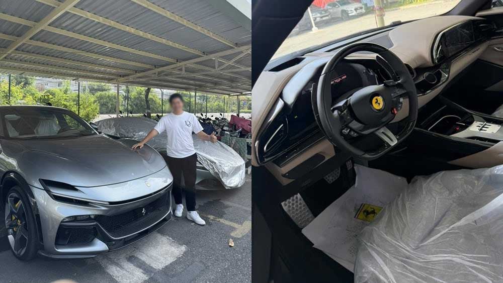 Ferrari Purosangue esta presente en Vietnam. Foto: Hung Nguyen