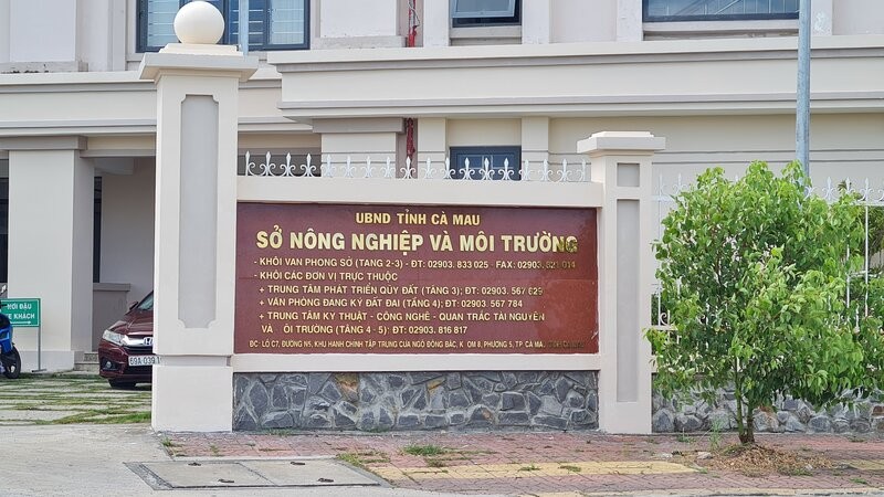 Tru so So Nong nghiep Moi truong (tru so chinh) cua tinh Ca Mau hien nay. Anh: Nhat Ho