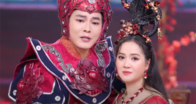 Hong Loan dong MV cung Quach Nhat Minh. Anh: MV “Tinh chang y thiep”