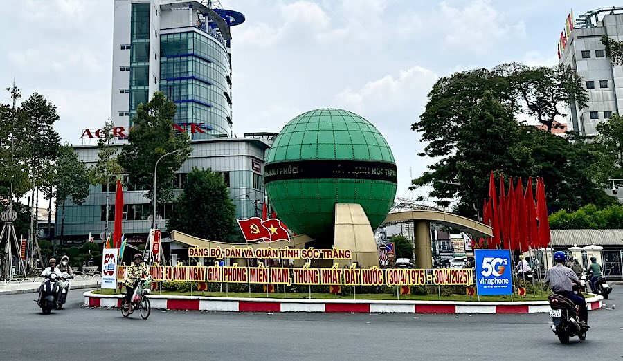 A corner of the center of Soc Trang City (Soc Trang Province). Photo: Phuong Anh.