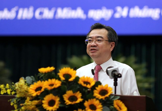 Secretario Subdirector Permanente del Comite del Partido de la Ciudad de Ho Chi Minh Nguyen Thanh Nghi. Foto: Ha Khanh