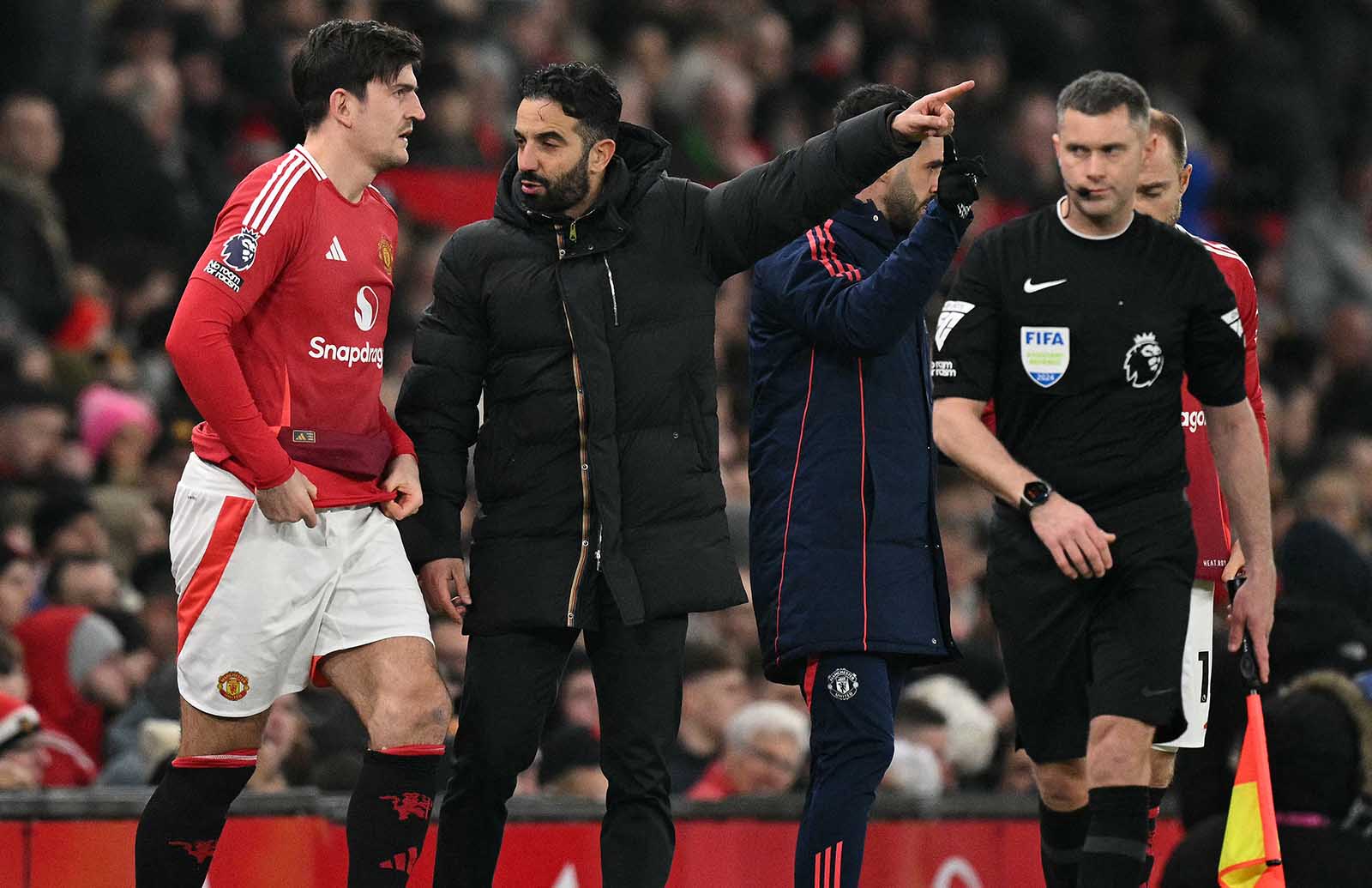 Harry Maguire la canh tay dac luc cua Ruben Amorim. Anh: AFP