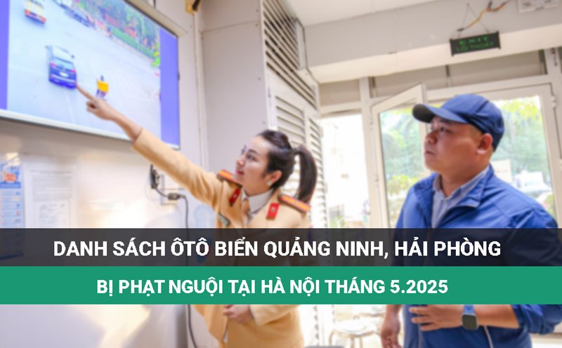 Owners of Hai Phong and Quang Ninh license plates then go to the police to handle fines