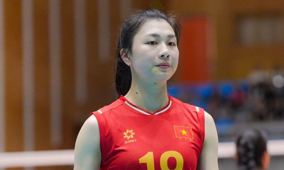 Middle blocker Pham Thi Hien of the Vietnam women's volleyball team. Photo: Vietnam Volleyball