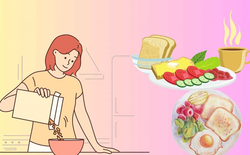 People over 45 years old should eat breakfast properly. Graphics: Ha May