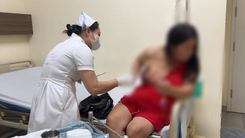 The woman had to have both breasts removed because she used bees to burn the breasts to treat cancer.