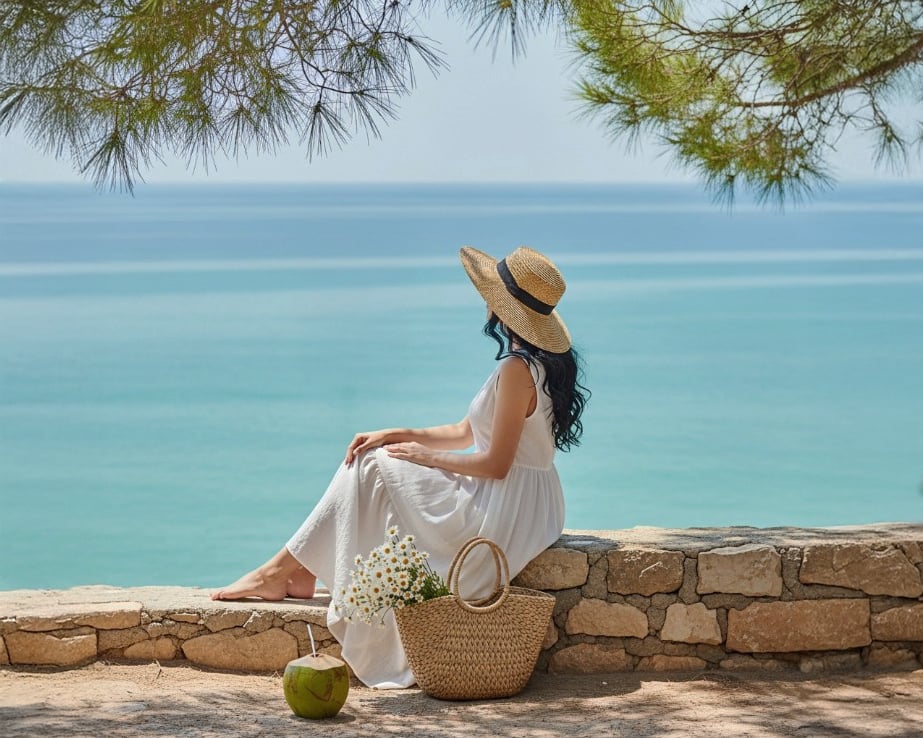 Maxi Skirt te ayudara a crear acentos cuando viaje al mar. Foto: Thao Vu