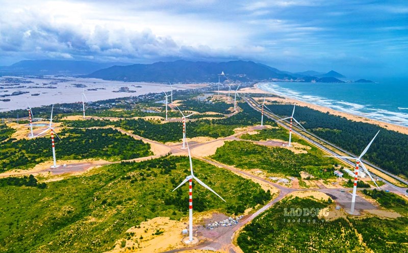 A wind power project in Binh Dinh province. Photo: Dung Nhan