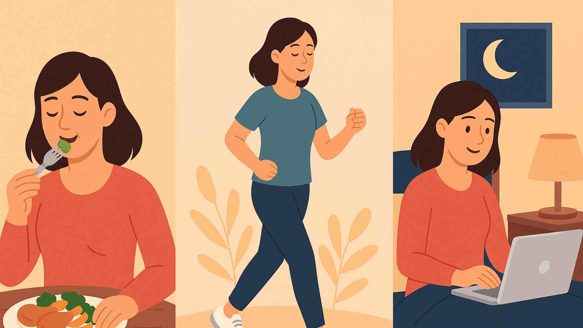 Small evening habits can help you maintain stable blood sugar while sleeping. Graphic photo: Hoang Loc