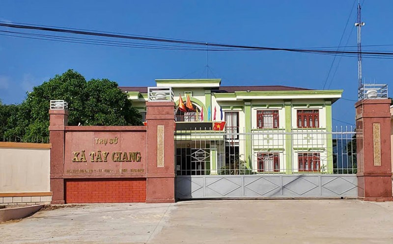 Headquarters of the People's Committee of Tay Giang commune (Tay Son district, Binh Dinh). Photo: Hoai Phuong
