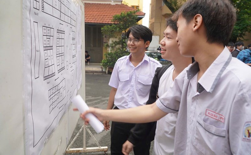 Candidates taking the second round of the Ho Chi Minh City National University's competency assessment exam in 2025. Photo: Chan Phuc
