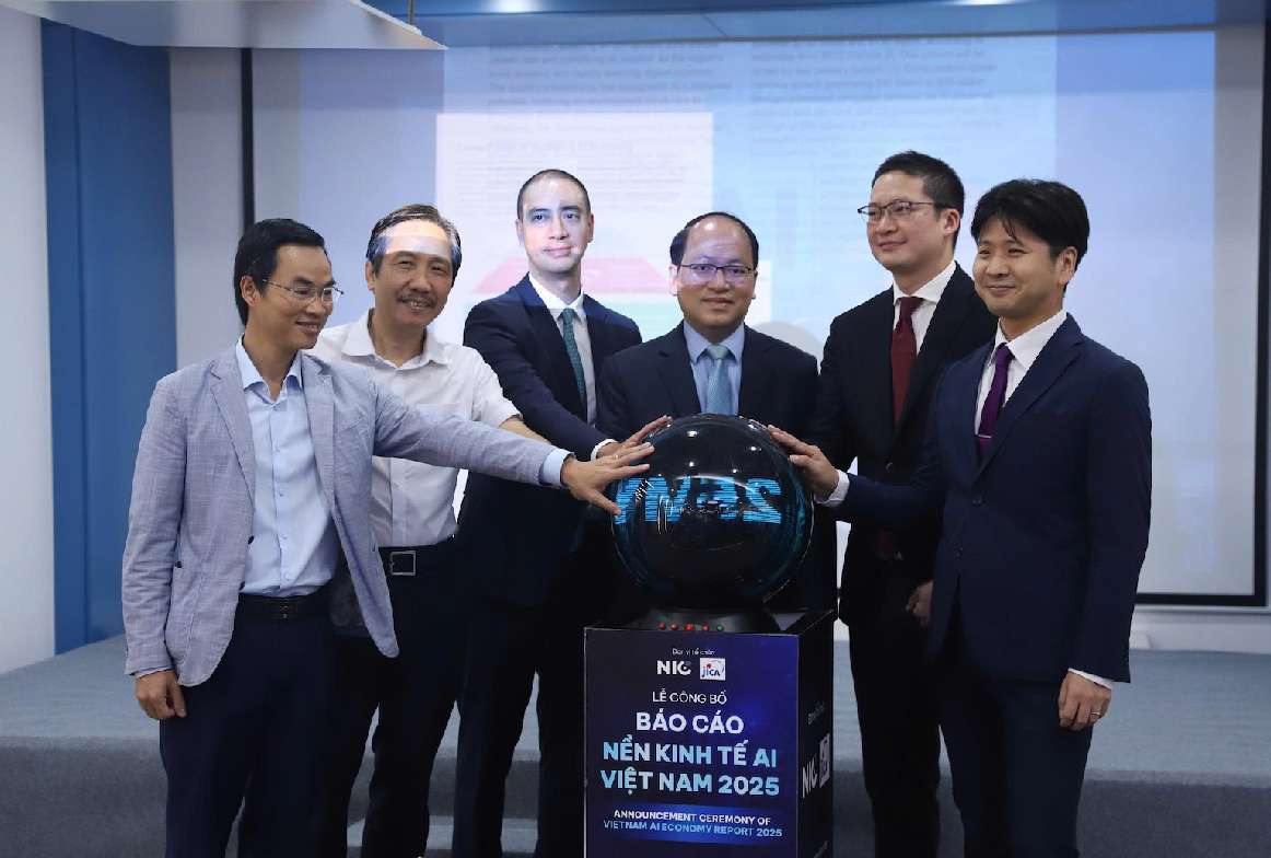 Le cong bo Bao cao “Nen kinh te AI Viet Nam 2025”. Anh: NIC