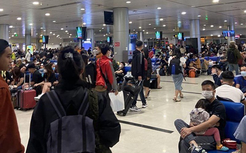 Da Nang International Airport ACV is ready to welcome guests despite heavy rain due to the impact of the circulation of storm No. 1 Wutip. Photo: Thuy Trang