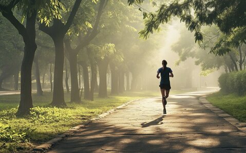 Que comer antes de trotar por fuerza sin estomago pesado. Foto: thuy duong