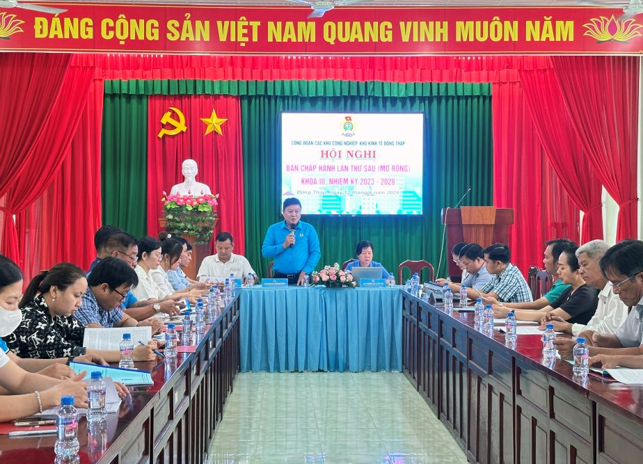 Quang canh hoi nghi Ban Chap hanh lan thu VI (mo rong) khoa III, nhiem ky 2023 -2028. Anh: Thanh Nhan