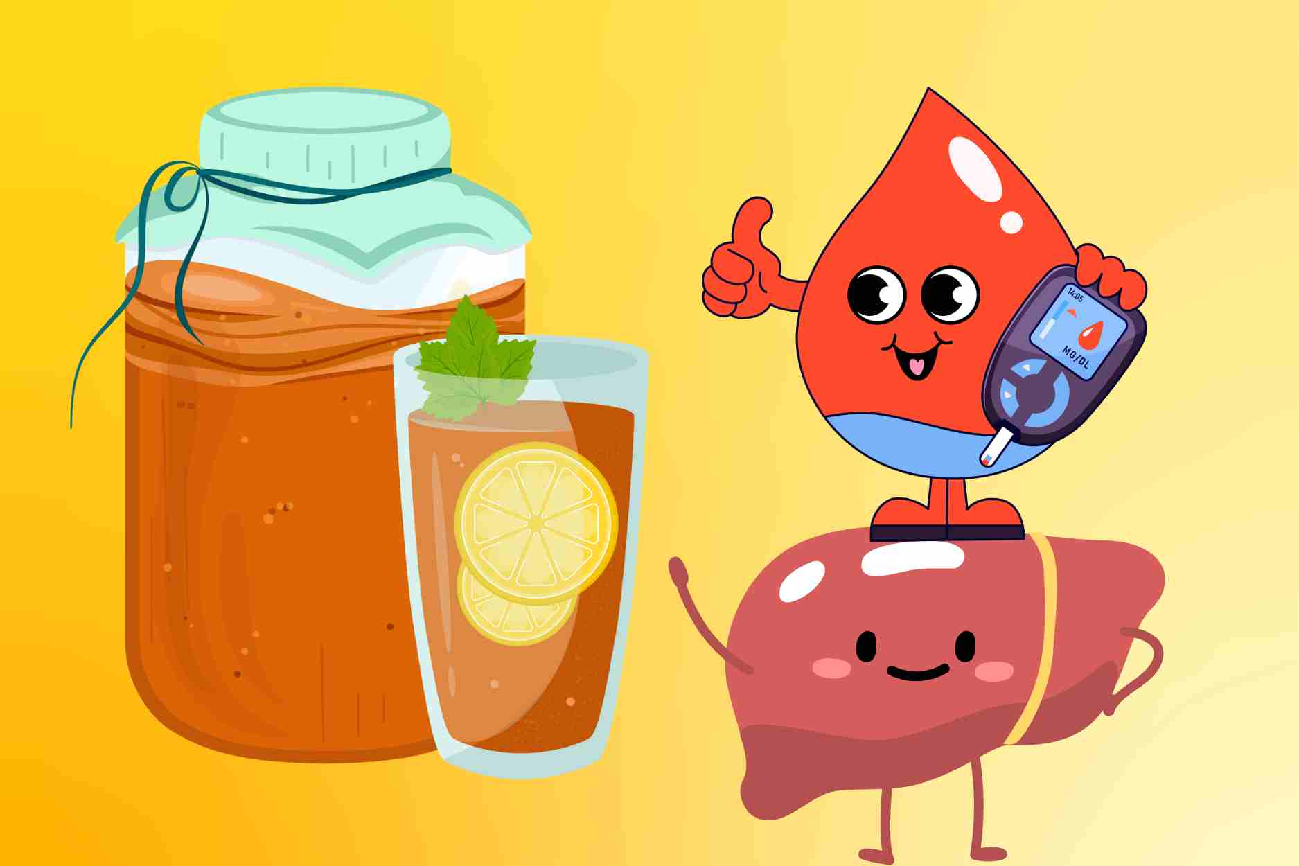 Detoxify the liver, stabilize blood sugar with fermented drinks from tea