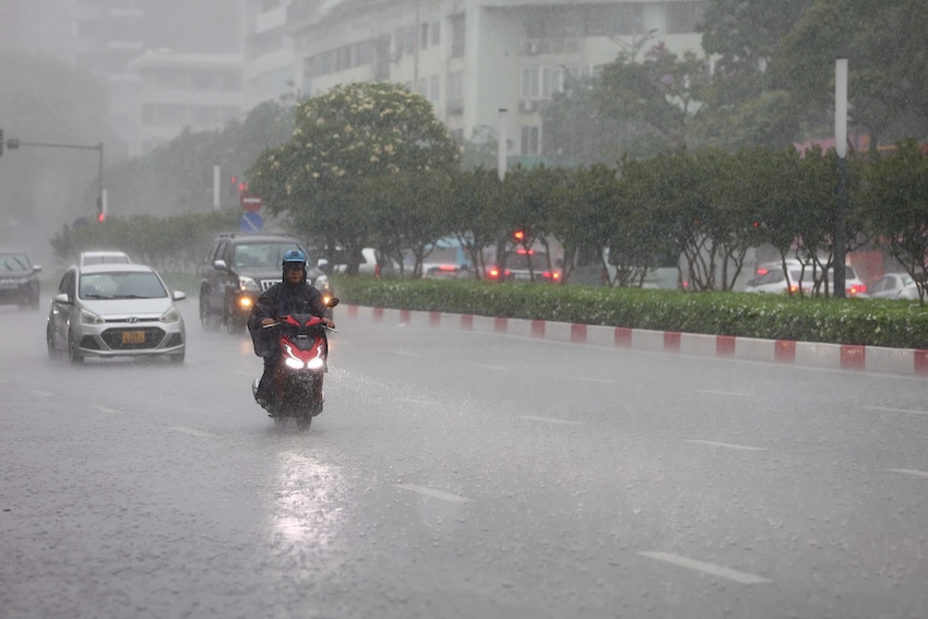 Pronostico de la region del noreste con lluvias pesadas locales hoy 13.6. Foto: Viet Anh