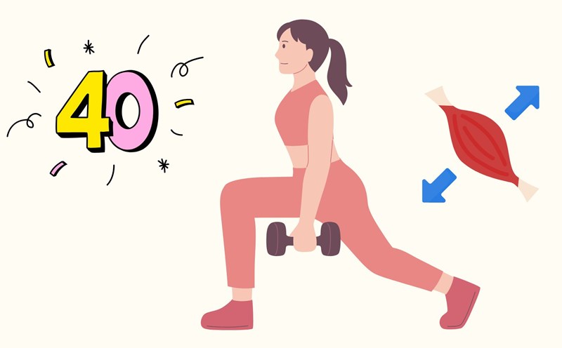 Exercise helps prevent muscle loss in women over 40. Graphics: Thanh Thanh