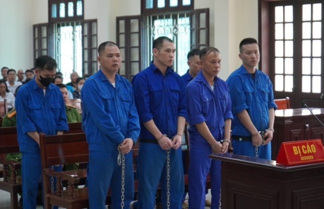 Overview of the trial in Hai Phong on the morning of June 13. Photo: Mai Dung