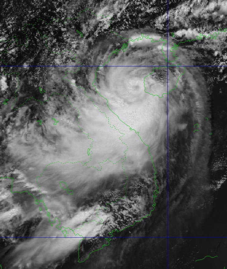 The affected area of storm No. 1 Wutip is spread across the Gulf of Tonkin, and the Central and Central Highlands. Photo: NCHMF