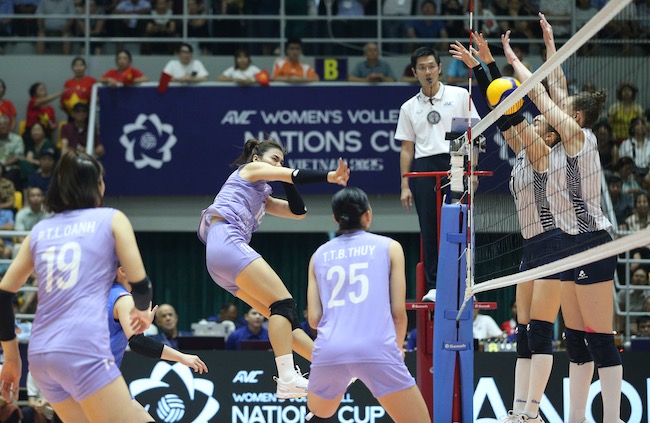 Set 4 dien ra suon se voi tuyen nu Viet Nam. Anh: Quyet Thang