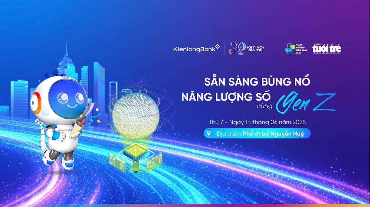 KienlongBank dong hanh cung Ngay khong tien mat 2025 voi he sinh thai cac san pham, dich vu so.