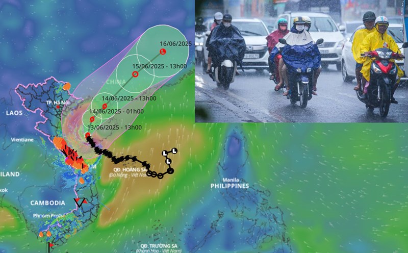 Forecast of when storm No. 1 will strengthen to level 12 and dangerous areas