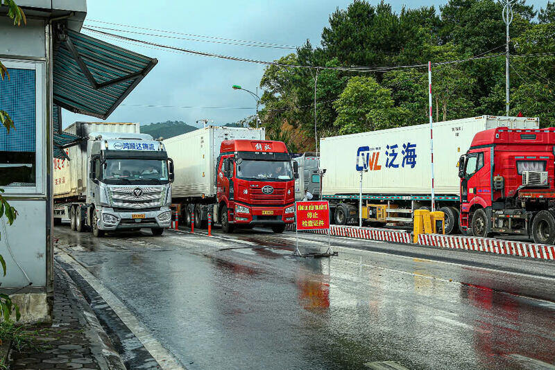 Lang Son aplica la nueva tarifa de infraestructura fronteriza -Gate de 8.5. Foto: Khanh Linh