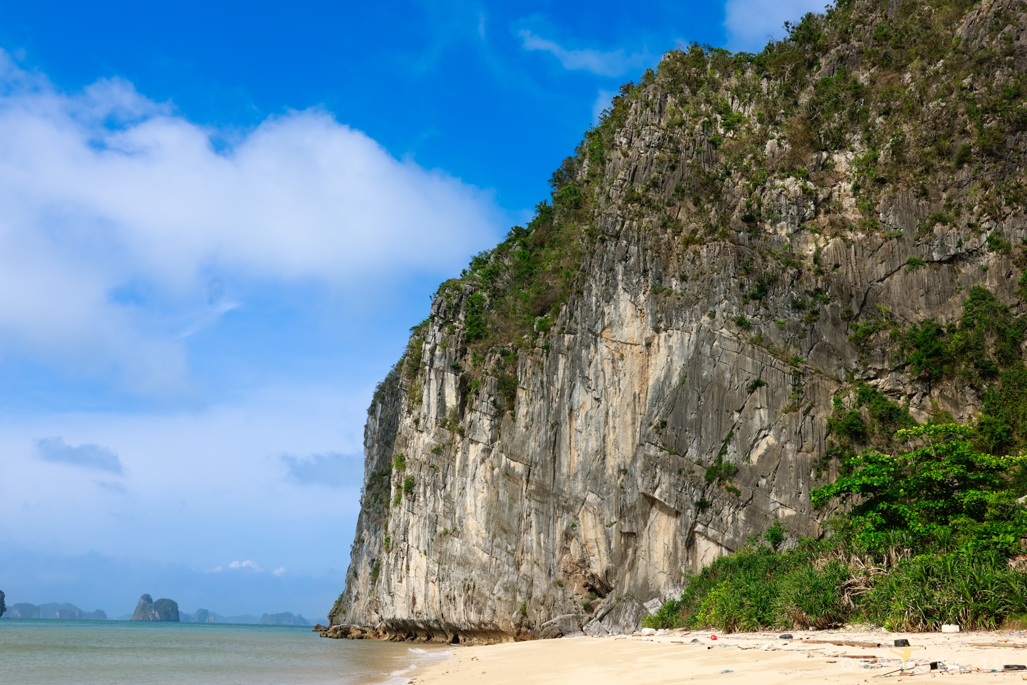 Du khach toi Ha Long, di chuyen den cau Bai Chay, lien he thue tau thuyen, tau cao toc di dao Mat Rong voi thoi gian khoang 45 phut den 2 tieng tuy loai tau. Len dao co the trai nghiem cam trai, tam nang, tam bien, cheo kayak, to chuc tiec nuong...
