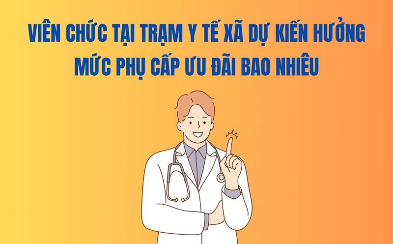 How much preferential allowance are officials at commune health stations expected to receive