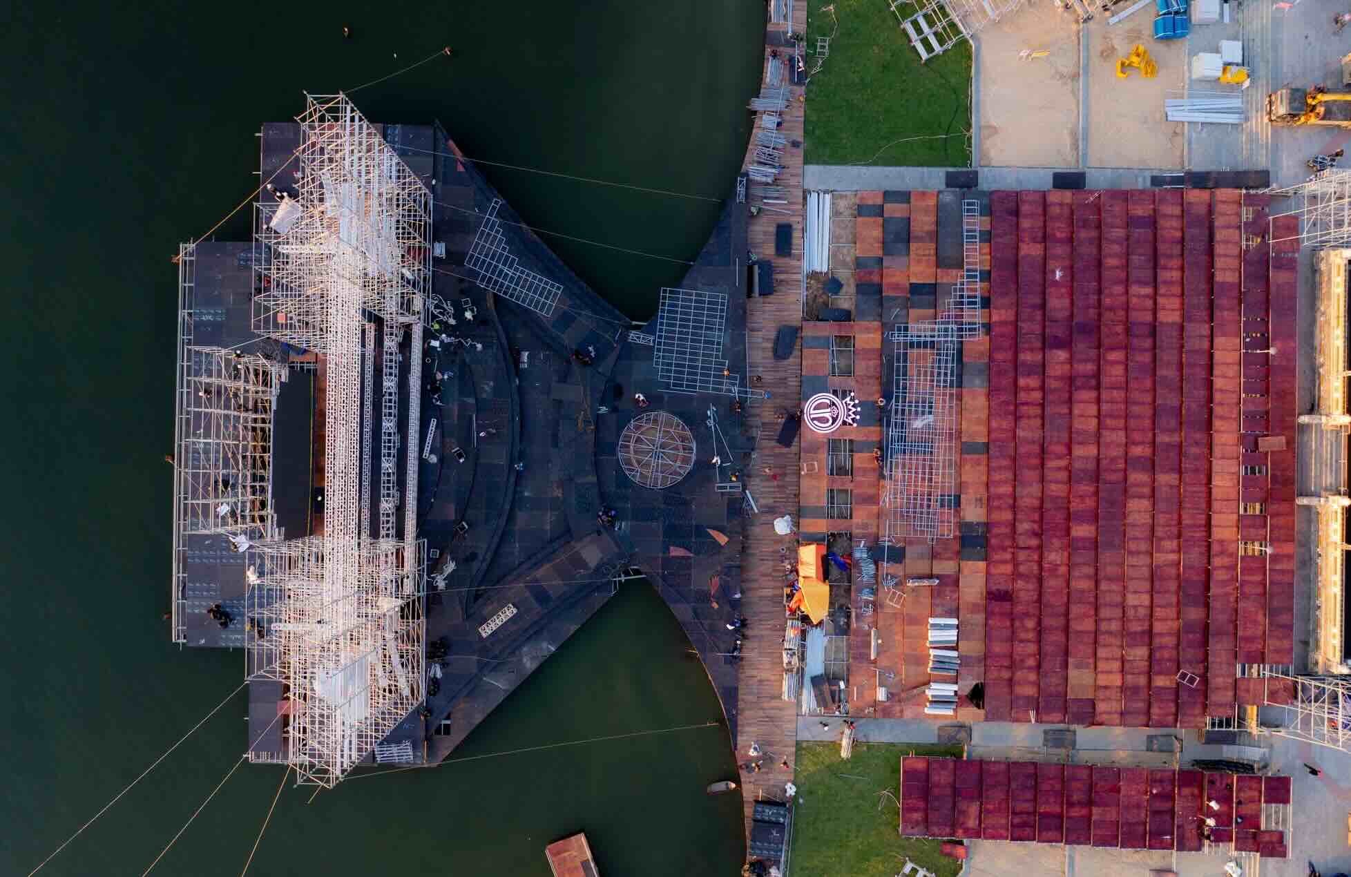 El escenario celebrara la final de Miss Vietnam 2024. Foto: Dinh Hoang