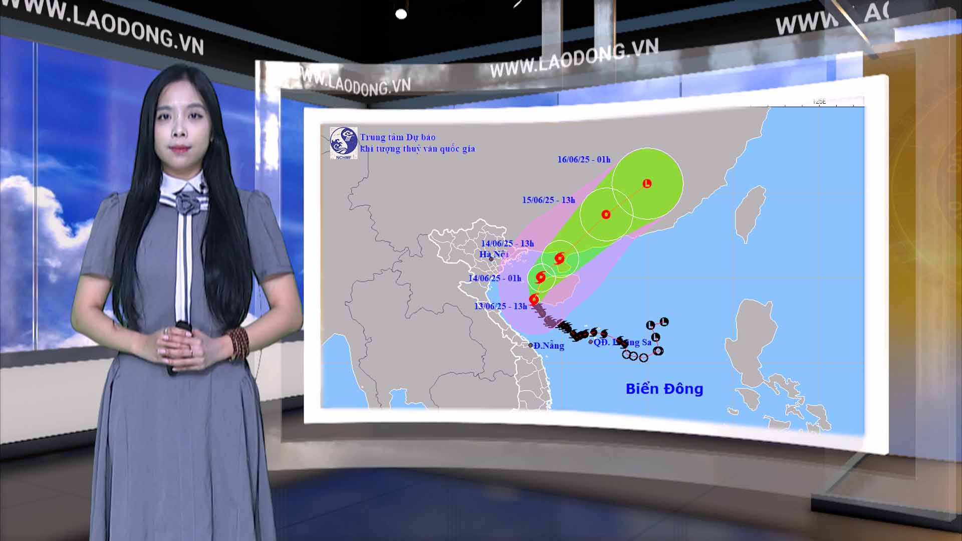 Weather forecast for tonight and tomorrow, June 14