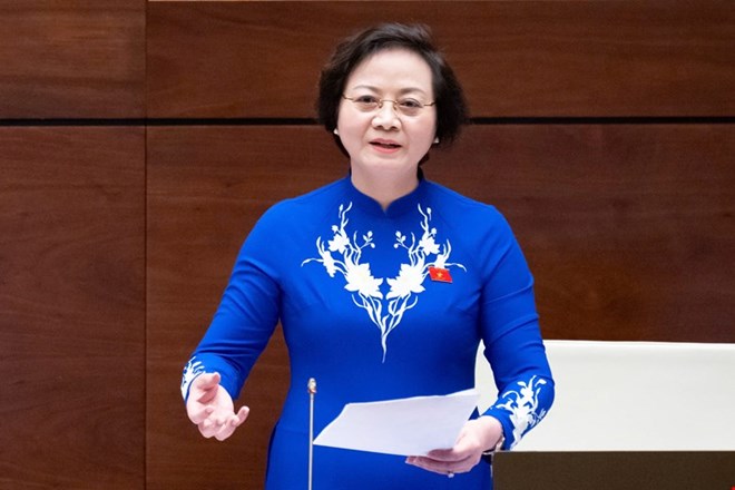 Minister of Home Affairs Pham Thi Thanh Tra. Photo: Quochoi.vn