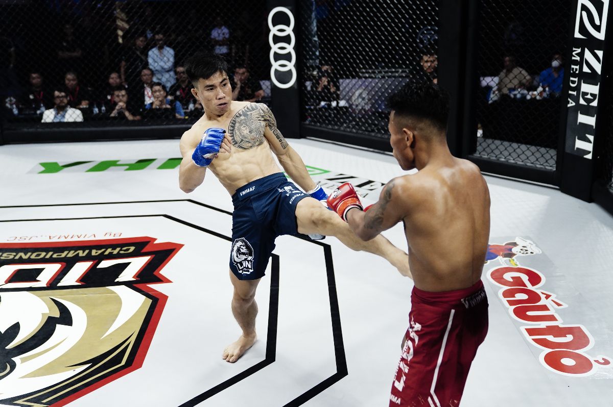 Pham Van Nam ingreso al partido de proteccion del segundo cinturon en la temporada 2025. Foto: MMA.