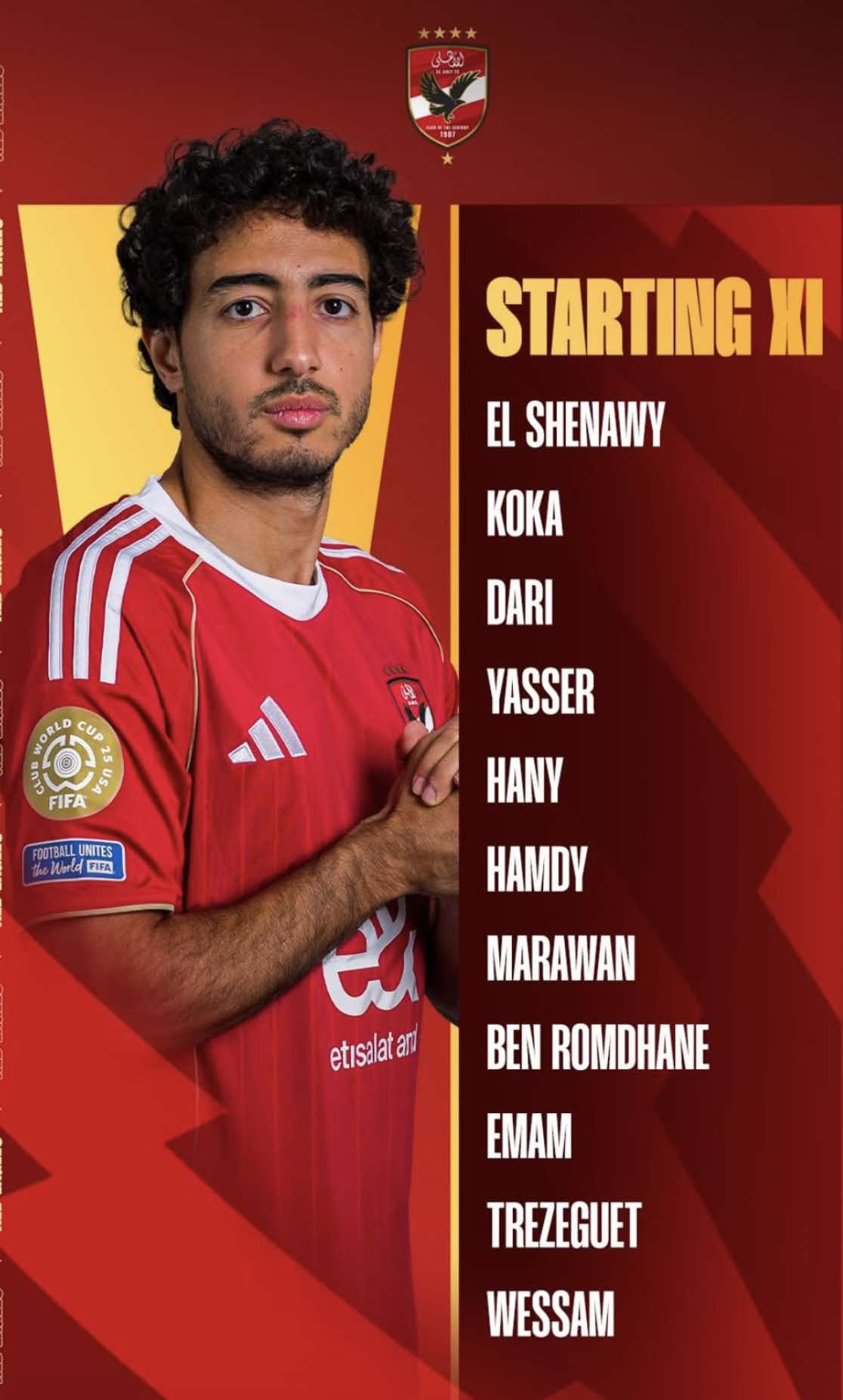 Doi hinh ra san cua Al Ahly. Anh: Al Ahly FC