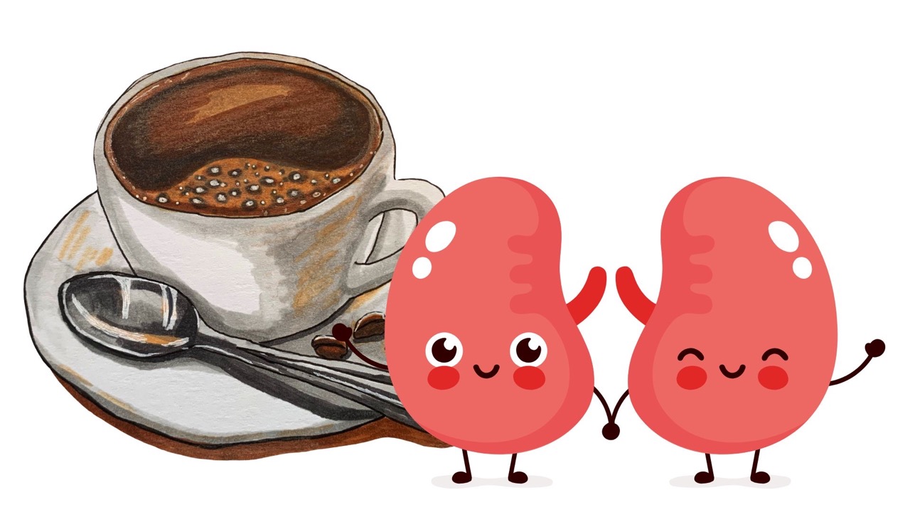 People with kidney disease need to be careful when drinking coffee every morning. Graphic photo: HUENG SON