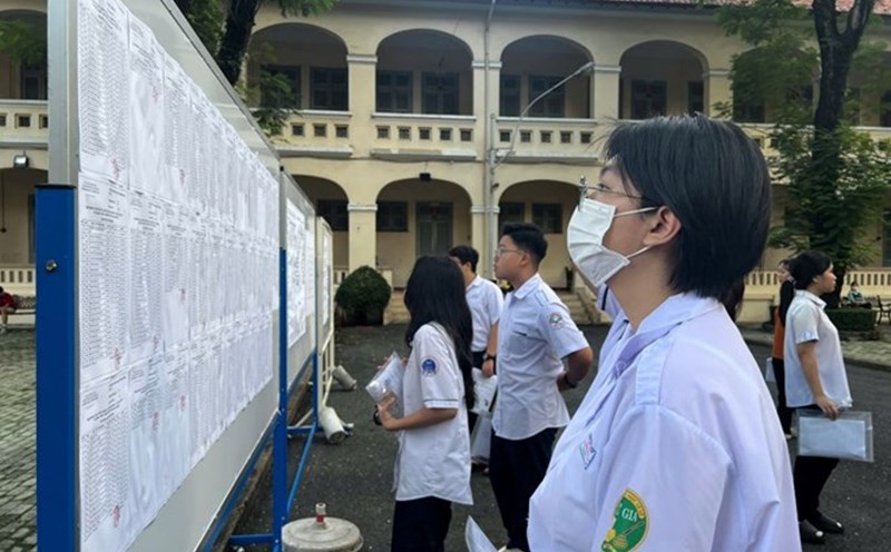 Candidates taking the 10th grade entrance exam in Ho Chi Minh City in 2025. Photo: Chan Phuc