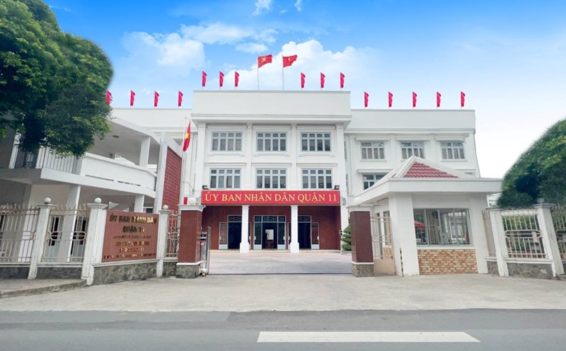 The new Binh Thoi ward headquarters is at the People's Committee of District 11 (HCMC). Photo: District 11 People's Committee