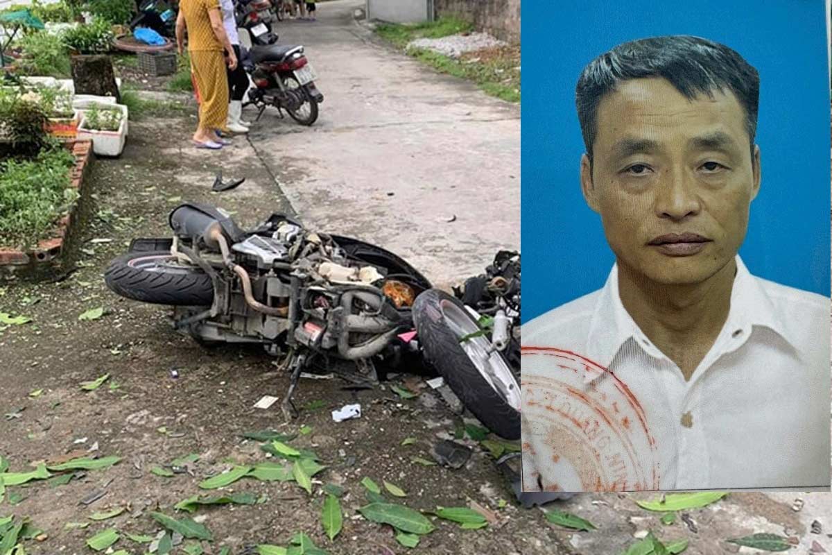 Subject Truong Dinh Lan and the scene of the case that occurred in Ha Long City, Quang Ninh Province. Photo: Quang Ninh Police