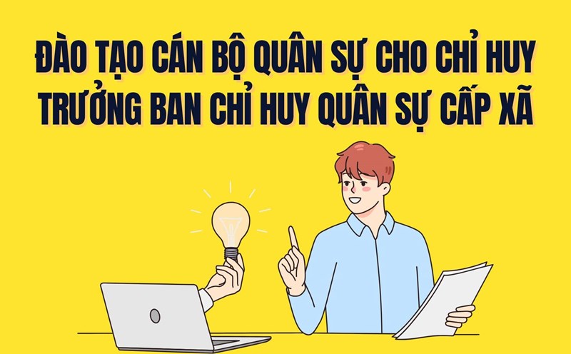 In case the Commander of the Commune-level Military Command needs to participate in training military officers. Graphics: Tra My