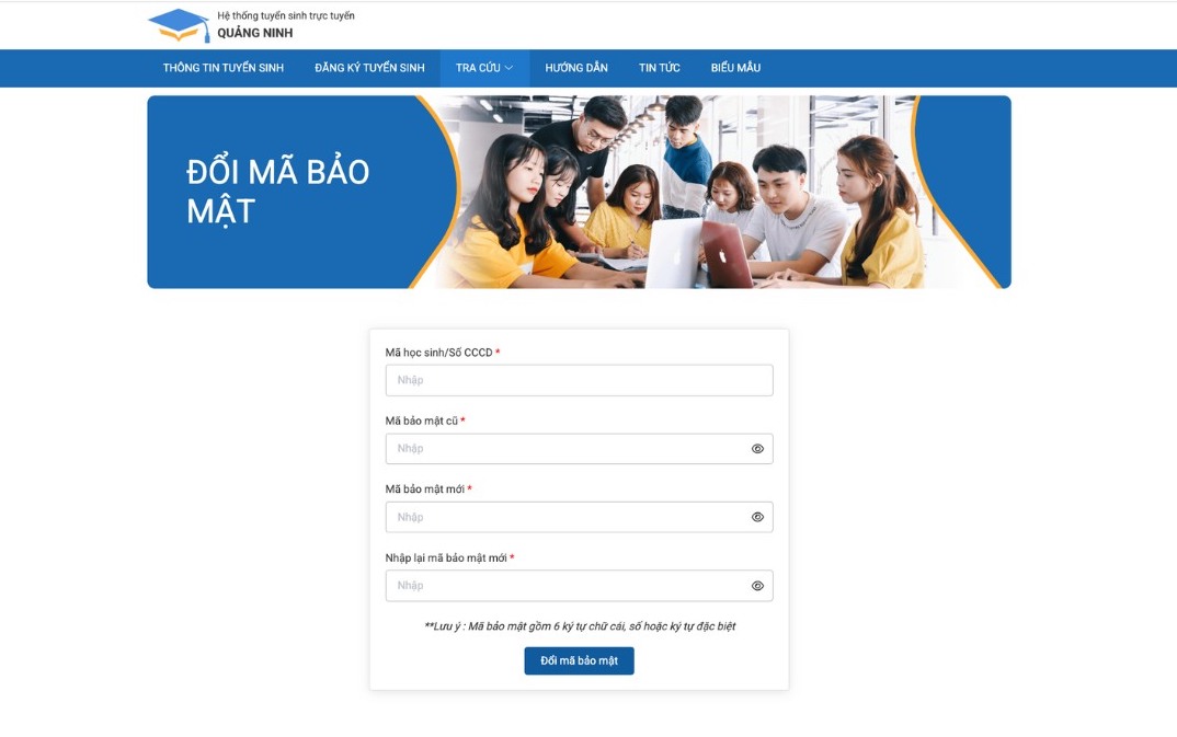 Trang web tra cuu diem thi vao lop 10 nam hoc 2025 - 2026 tai Quang Ninh.