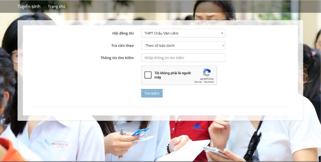 Trang web tra cứu điểm thi vào lớp 10 năm học 2025 - 2026 tại Cần Thơ.  