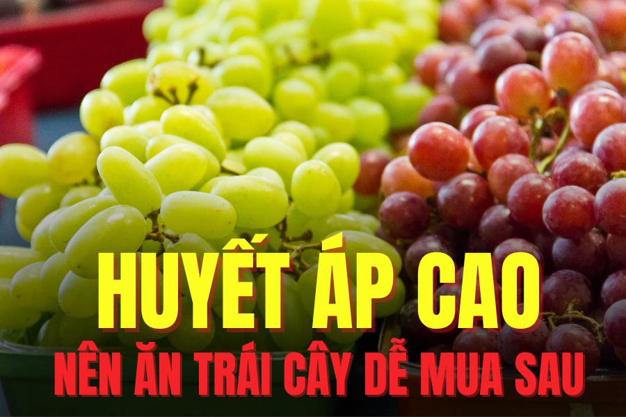 Adding grapes to a reasonable diet helps lower high blood pressure. Graphics: Tra My