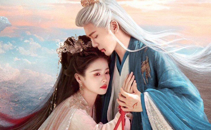 Bai Lu plays in "The Forest of the Condor Heroes". Photo: VieON.